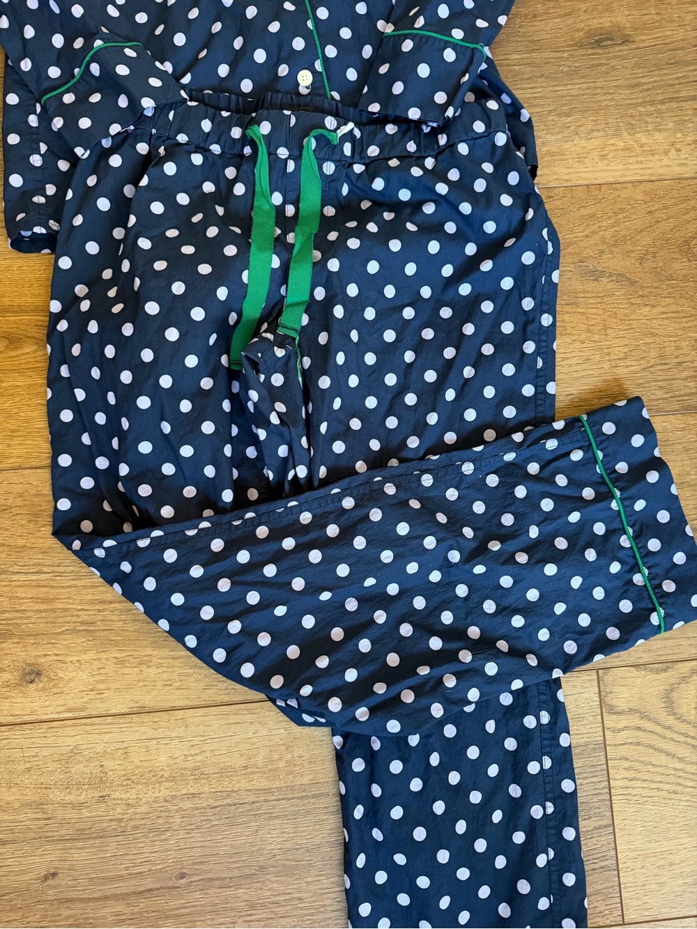 J. Crew Navy Polka Dot Pajama Set Cotton / small - Picture 4 of 14